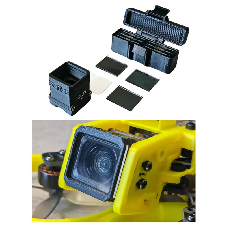 For DJI O4 Air Unit Video Transmission Add-on Protective Case UV/ND8/ND16/ND32 Filter Wide-Angle Lens DIY Modified Accessories