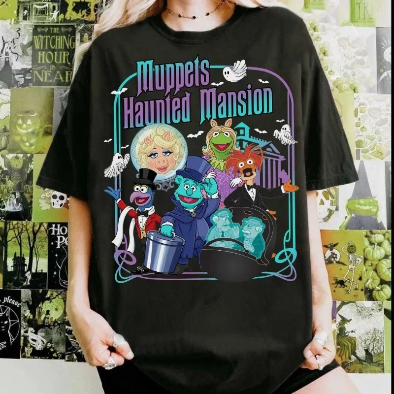 

Disney Puppet House T-shirt, Gonzo Pepe Fozzie T-shirt New Casual and Fashionable Street Wear Suitable for Both Men and Women