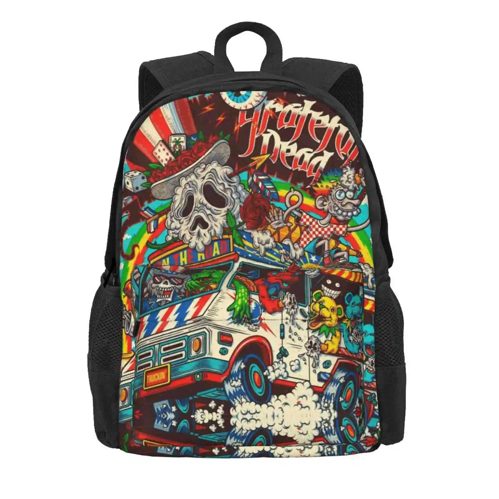 Ghost Travel Large Capacity School Backpack Laptop Bags Grateful Dead Grateful Dead Grateful Dead Grateful Dead Grateful Dead