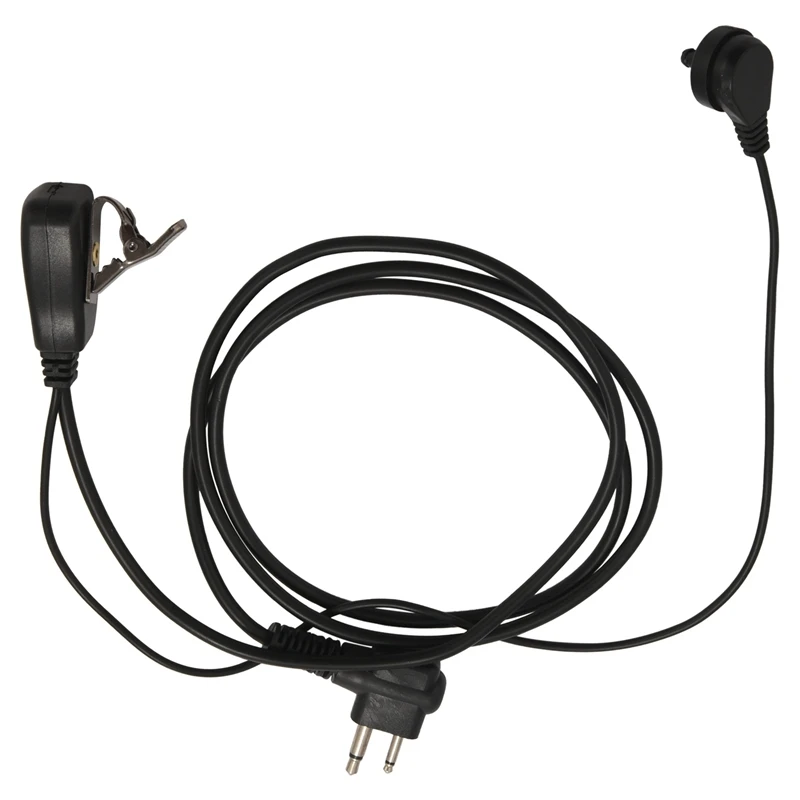 Auricular de tubo acústico oculto, audífonos Ptt de 2 pines para Motorola, Radio de 2 vías, GP88S, GP300, GP68, GP2000, GP88, nuevo paquete de 6