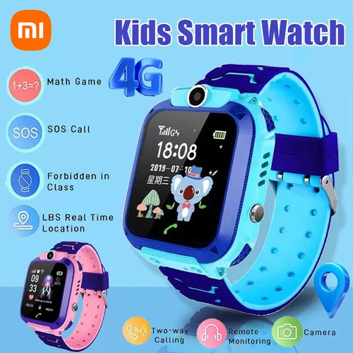 Xiaomi niños reloj inteligente SOS GPS ubicación Tracke tarjeta Sim llamada niño reloj inteligente cámara impermeable regalo para Ios Android 2026