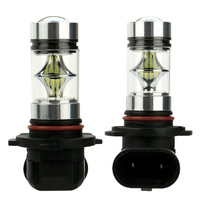 2X 6000K Super White H10 9045 9145 9140 100W 1200LM LED Fog Light Bulb Projector Driving DRL