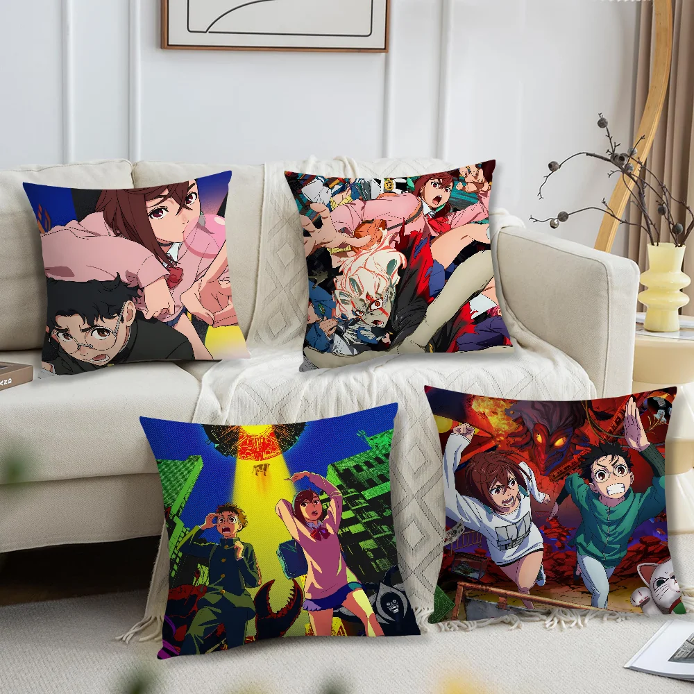 Anime D-Dandadan Pillow Case Living Room Sofa Cushion Cover Suitable For Home Bedroom Room Decoration