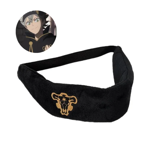 Halloween Headband Black Clover Emperor Logo Asta Magic Knight Anime Cosplay Printed Head Wear Band Costume Emblem Props