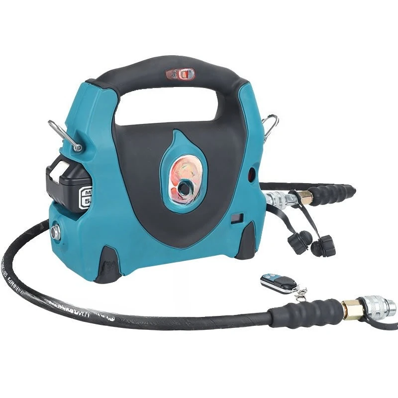 Rechargeable Hydraulic Pump PM-P1 Ultra High Pressure Portable Electro-Hydraulic Pumping Station with Digital Display 70MPA