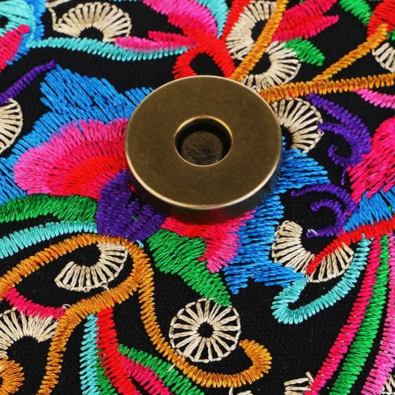 Lady Stylish Ethnic Style Crossbody Bag Women Floral Embroidered Canvas Shoulder Bag Perfect Sling Bag For Daily Use