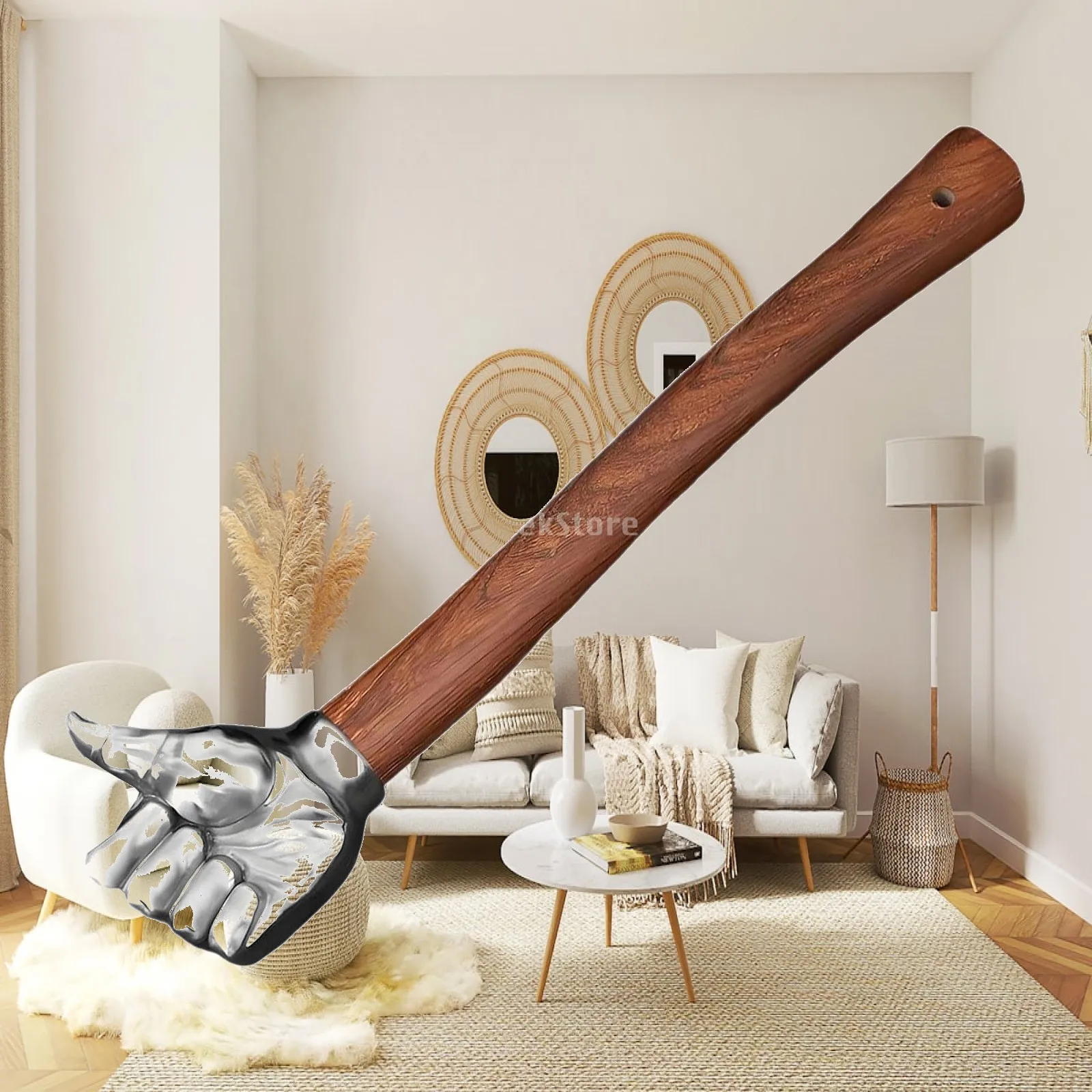 Stainless Steel Fist Shaped Head Multifunctional Anti Slip Compact 35cm Small Mallet for Gardening Flooring