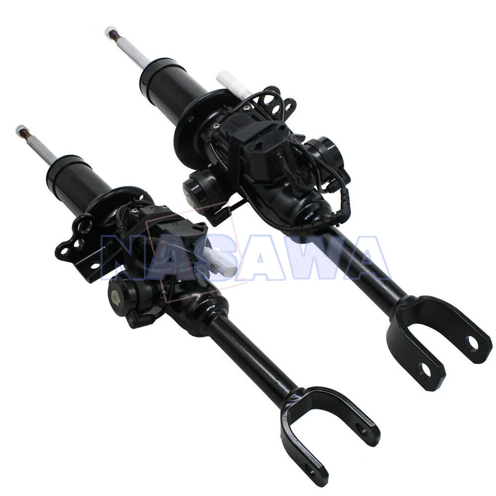 Pair Front Left & Right Hydraulic Shocks Absorbers EDC For BMW F01 F02 F07 F10 550i 740i 750i 2007-2015 37116796925 37116796926