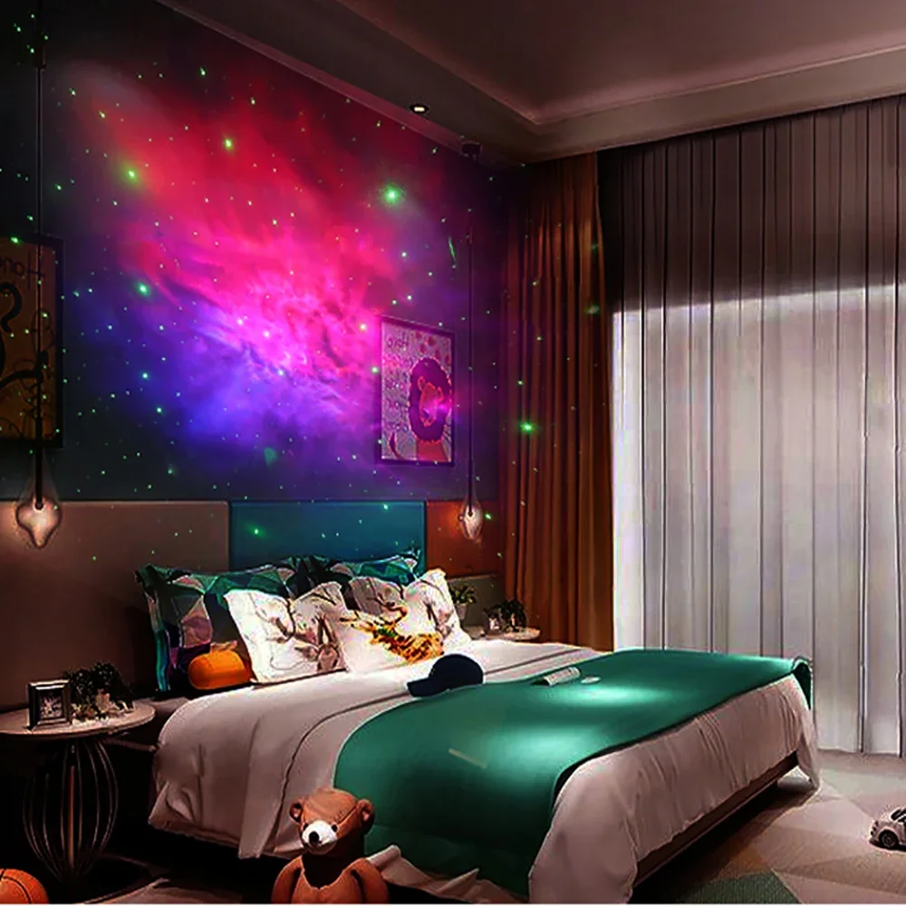 proyección Spaceman, proyector LED de galaxia y Estrella, lámpara ambiental para habitación, decoración de dormitorio, regalo d