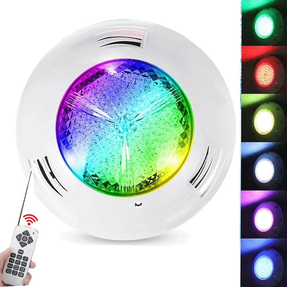 35w 45w rgb led piscina luz 12w 18w 25w ip68 à prova d12 água ao ar livre 12v 24v luz subaquática lagoa led luz spotlight