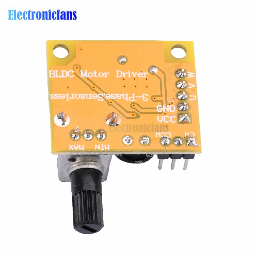 2 Set/1 Set DC5V-12V 15W Bldc 3-Phase Dc Brushless Hall-Less Motor Driver Module Dc Motor Governor Motor Driver Boards