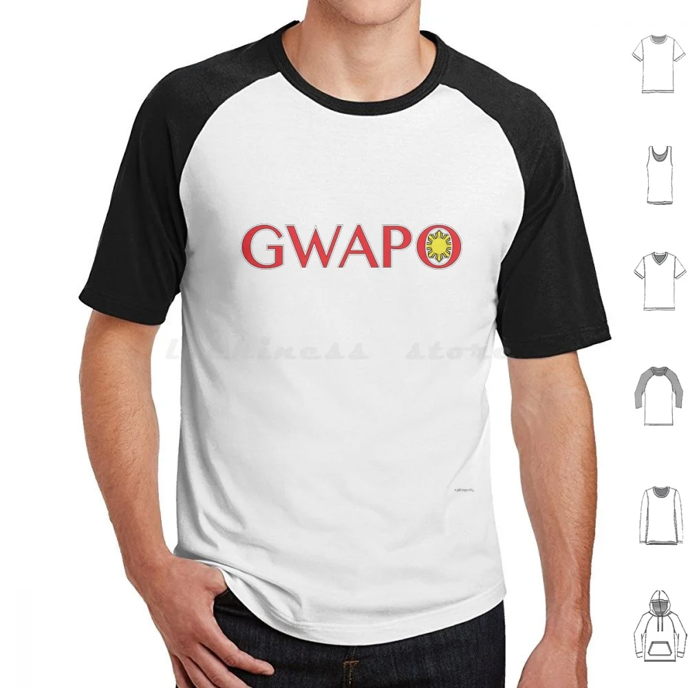 Gwapo-Awesome Pinoy Design T Shirt Cotton Men Women DIY Print Gwapo Awesome Pinoy Wwj Who Wants Jollibee Food Susmaryjosep