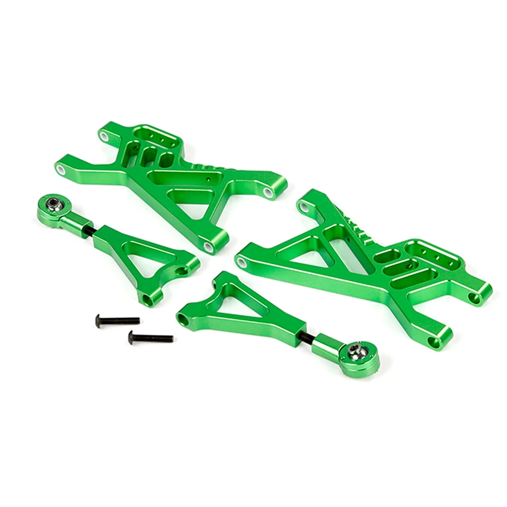 CNC Metal Rear Suspension A Arm Set for 1/5 HPI Rovan KM Baja 5B SS 5T Rc Car Toys Parts,Green