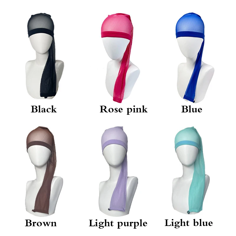 70cm Mesh Sleeve For Hair Weave Fabric Hair Net With Elastic Band For Bun Black Wig Cap For Topknot Hair Accessory For Long Hair