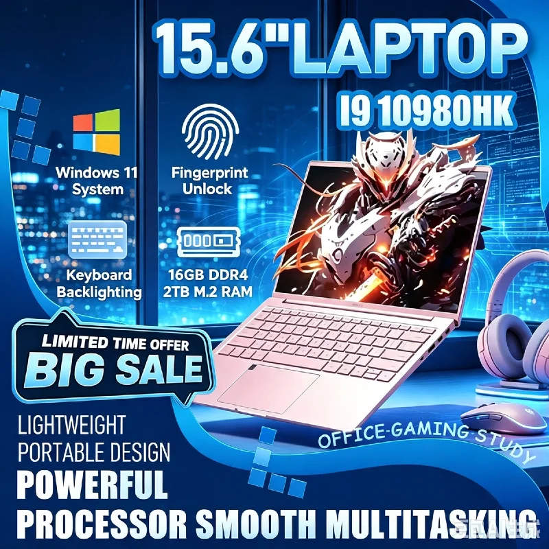 Portátil 15,6″ Intel i9 32GB RAM Windows 11