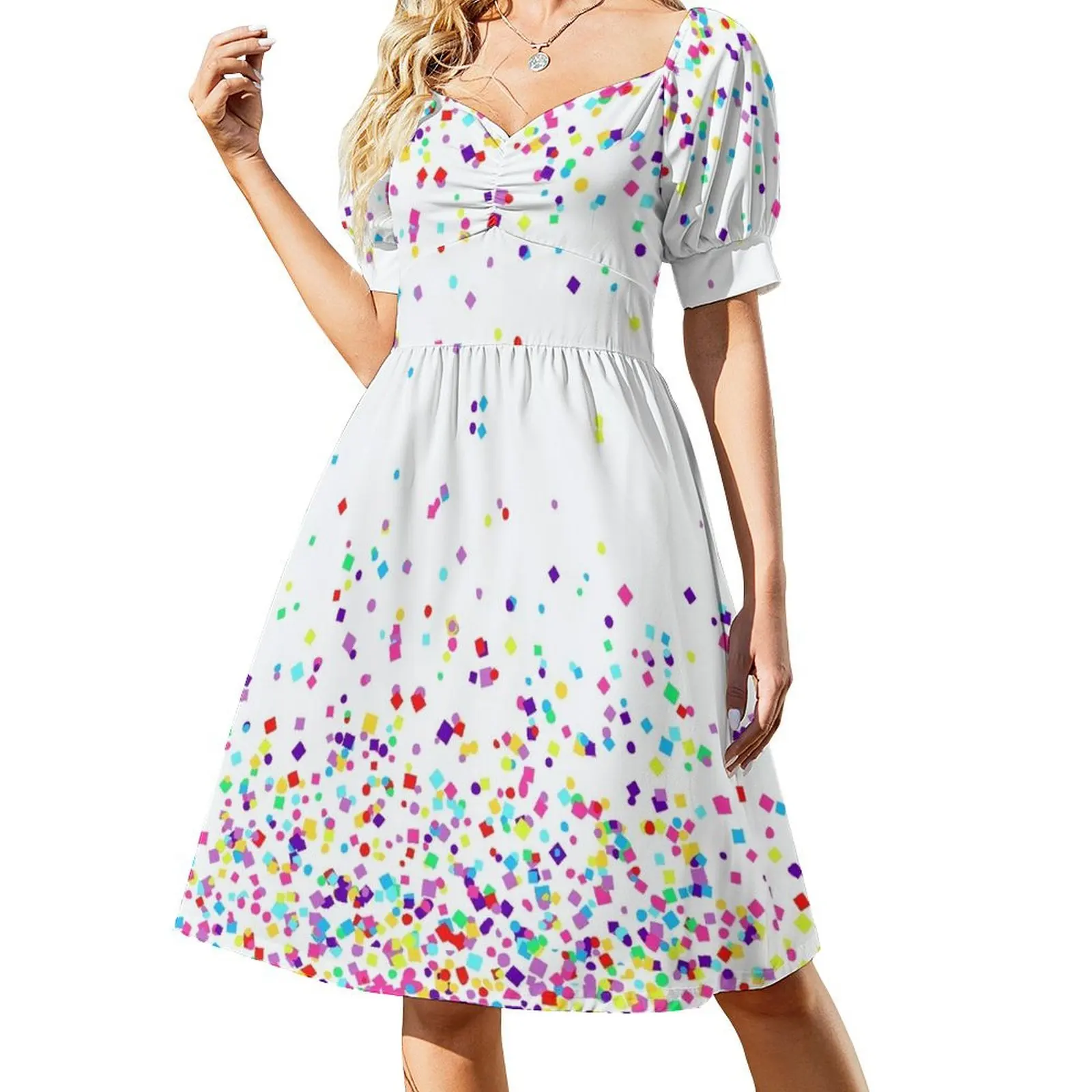 

Confetti Airburst Short Sleeved Dress women long dresses ladies dresses for special occasions Dress