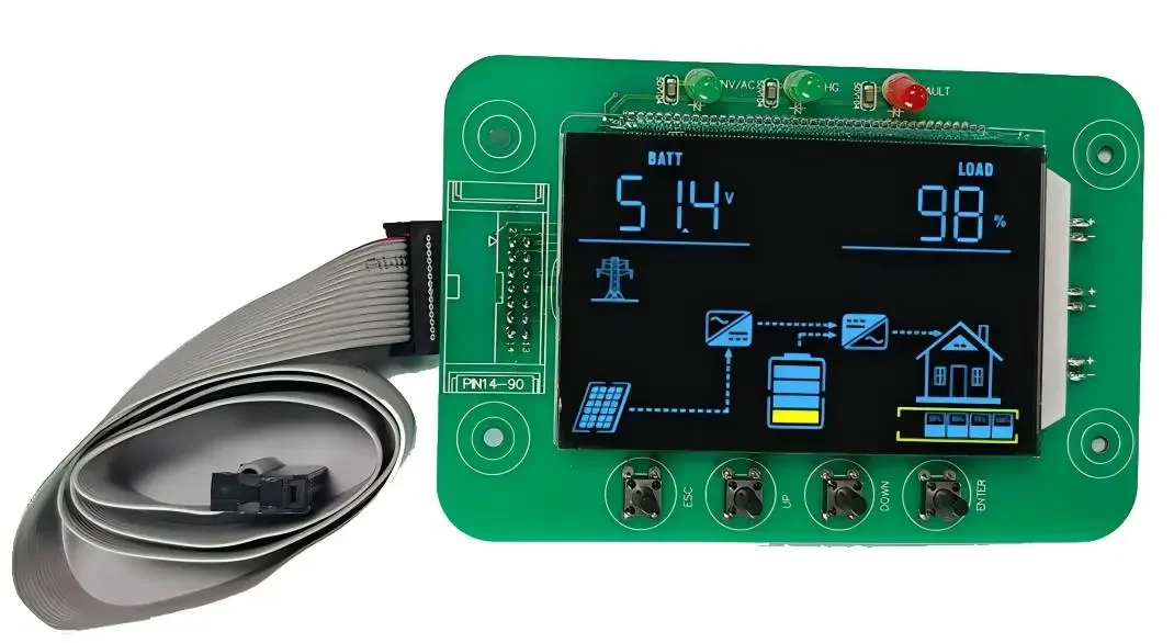 FCHAO Inverters & Converters 4.2kw 6.2Kw 6200w Solar inverter Board Charger Built In Mppt Controller hybrid inverter 4200w