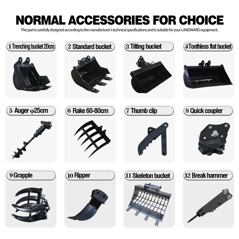 KOSTENLOSER VERSAND Minibagger EPA-Motor 3,5 Tonnen kleiner Bagger Garten Raupenbagger Garten Micro Bagger Euro 5-Landwirtschaftsmaschine