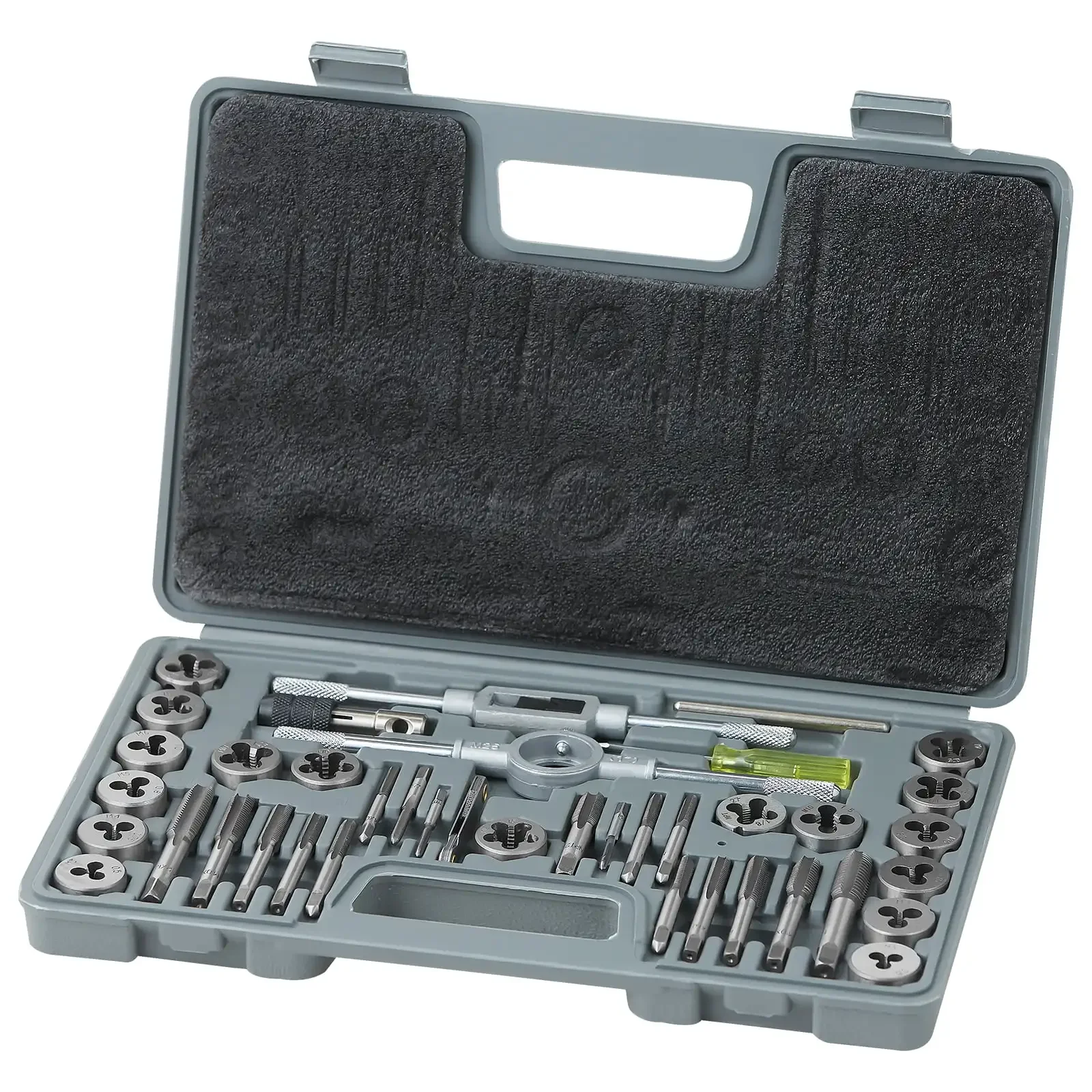 

SKYSHALO Tap and Die Set, 40-Piece Include SAE Size NC/NF/NPT, Essential Threading Tool for Cutting External Internal Threads