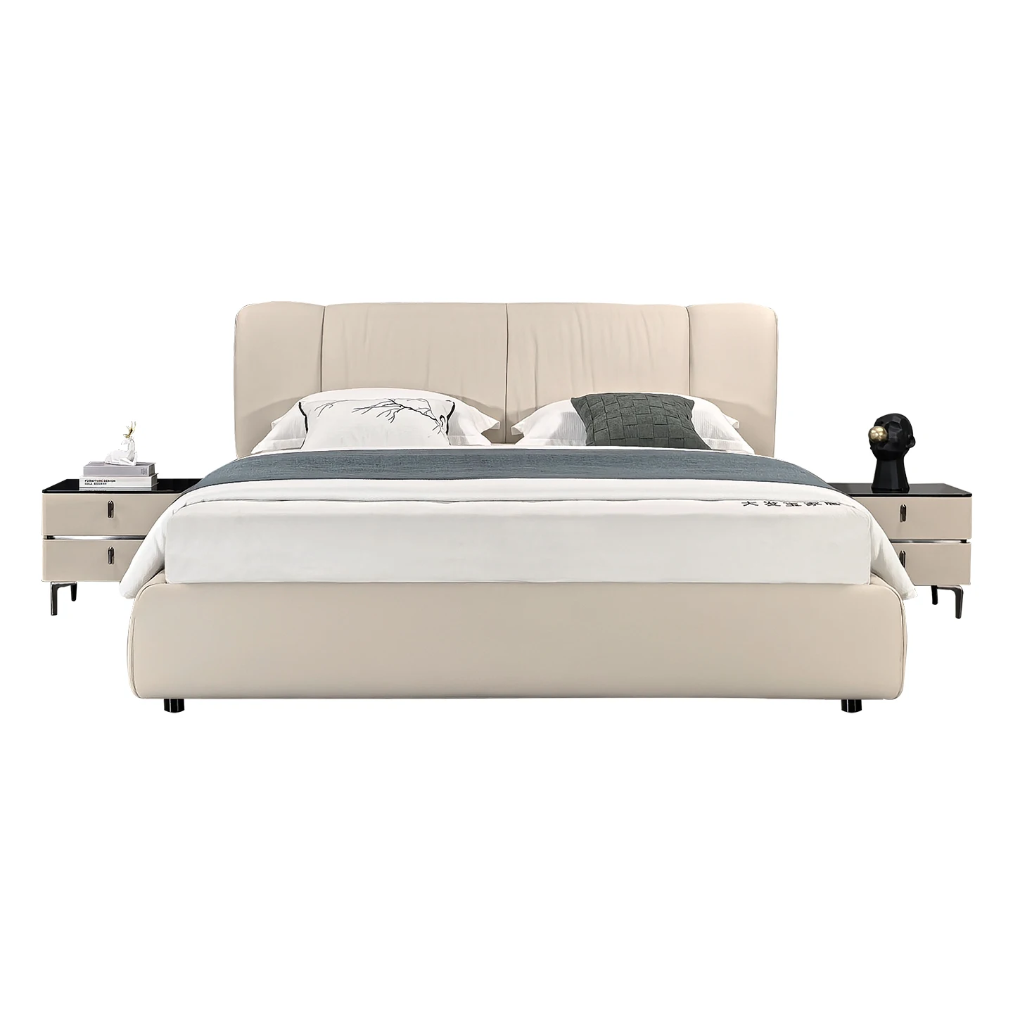 Luxury Bed Modern Europe Style king Queen Full Size Bedroom Frame Customize Furniture Bed Frame Sofa Bedpromote sales