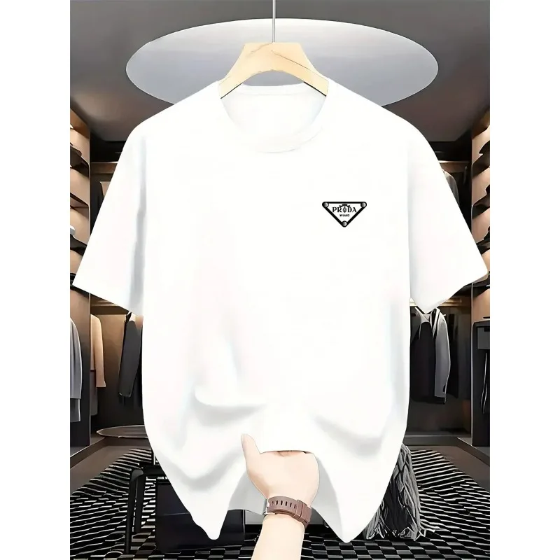 The latest 100% classic printed loose-fitting short-sleeved shirt is a high-quality top suitable for both men and women.