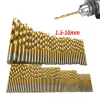99pcs Titanium HSS Drill Bits Set Coated Spiral Shape 1.5mm-10mm Stainless Steel High Speed Drill Bit For Electrical Drill