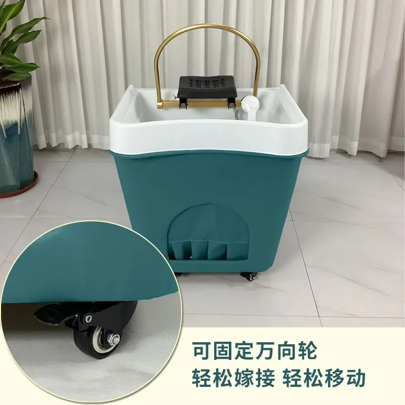 Mobile Shampoo Basin Beauty Salon Ear Cleaning Hair Care Center Health Water Circulation Head Treatment Fumigation Spa Machine