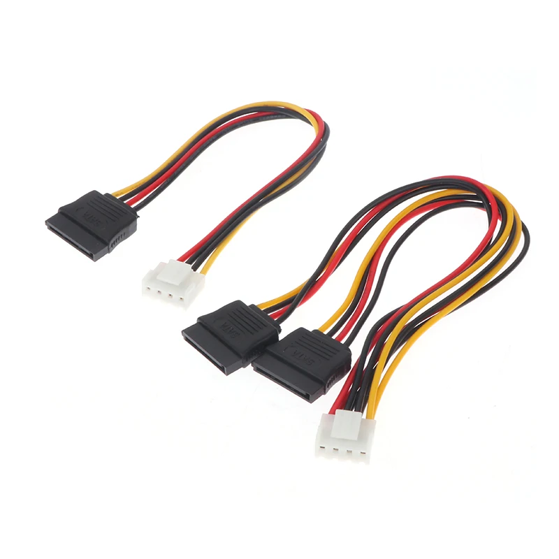 1pc 4pin para cabo de alimentação sata para hikvision dahua mini vcr câmera ip cctv disco rígido divisor de energia um para um/um para dois vh3.96