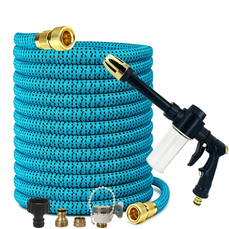 High Pressure Garden Water Pipe 7.5-37.5M Flexible Flexible Hose High Pressure Foam Gun For Garden Farm Irrigation