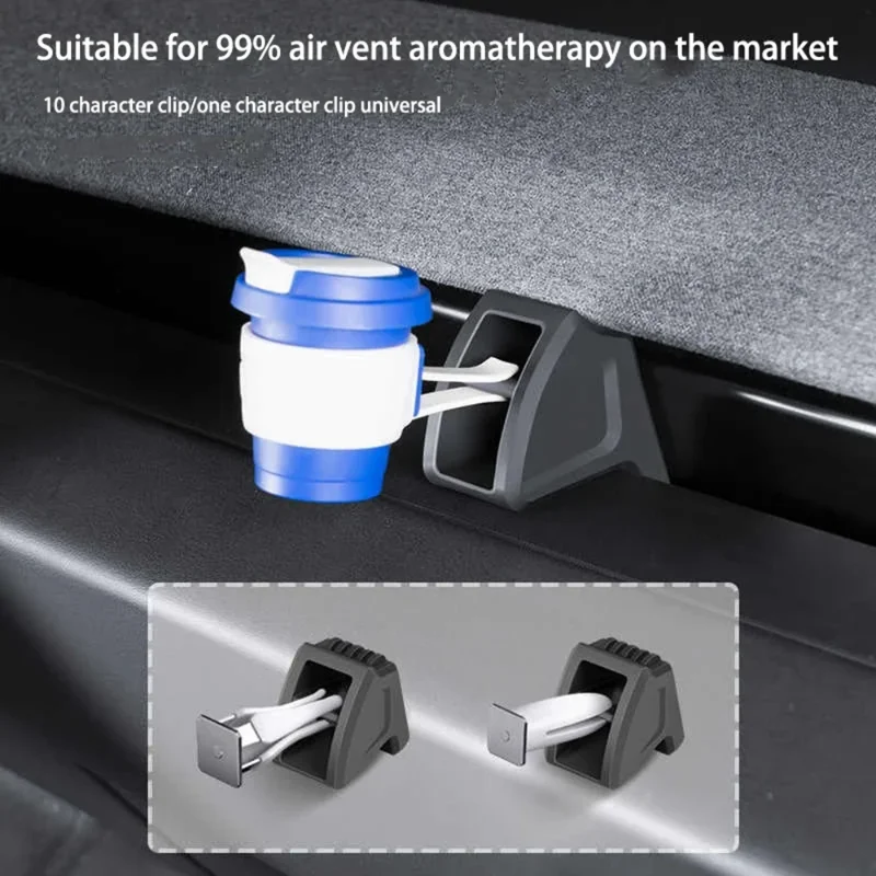 Clip de aromaterapia para salida de aire para Tesla Model Y Juniper 2025 Model 3 Highland 2024 2025, soporte de ambientador de silicona para coche, piezas de coche