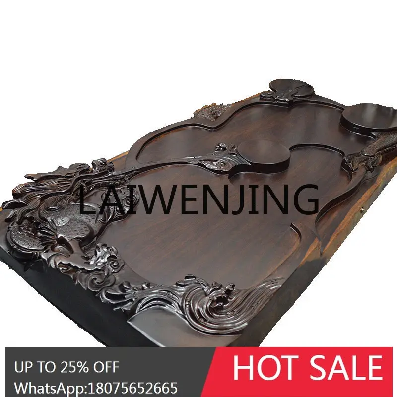 Blackwood Whole Solid Wood Tea Table Living Room Home Drainage Rosewood Ebony Tea Set