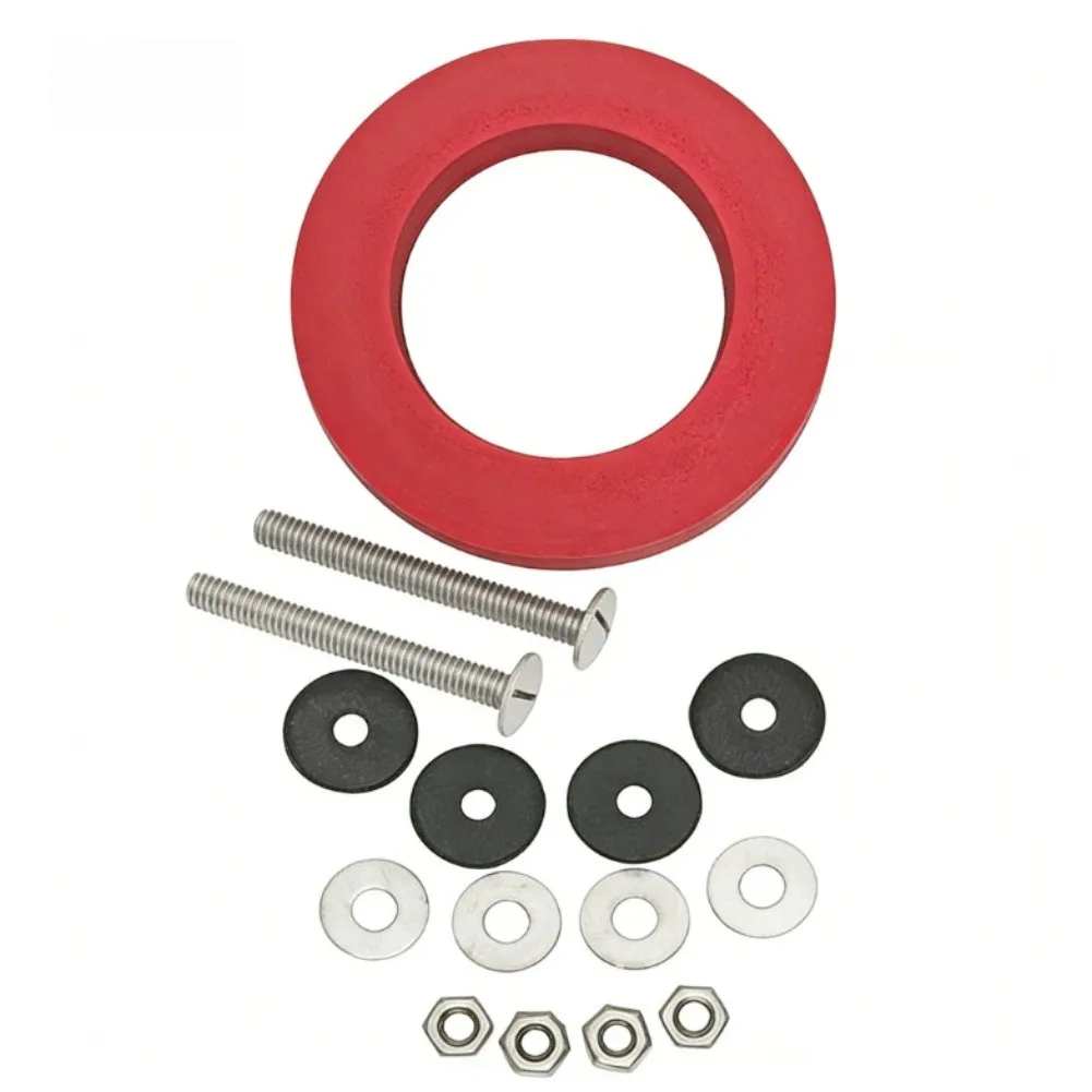 6102 Replacement Seal Kit for Toilet Tank Mounting With Foam Element and Metal Component Integration for Fit Assurance