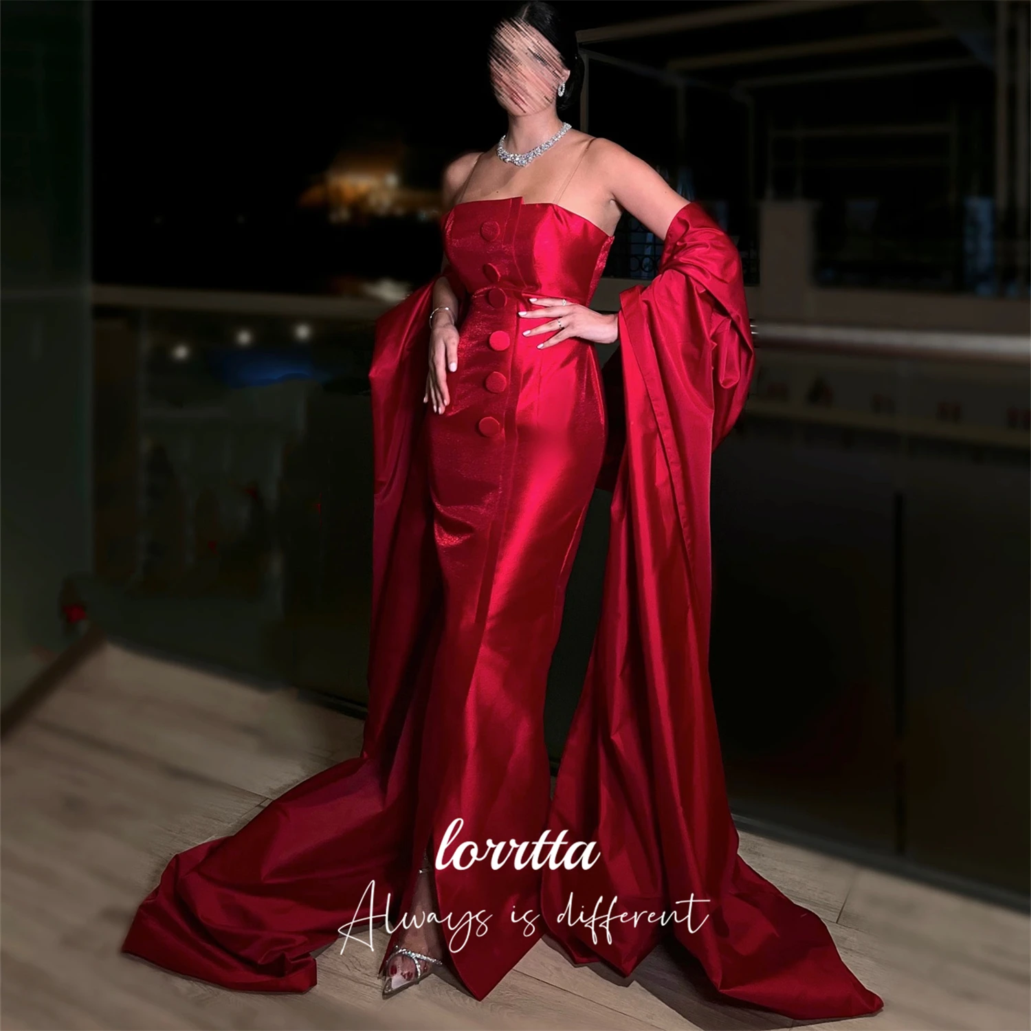 Lorrtta Customized Cocktail Dress Party Dress for Wedding Dresses and Evening Dresses Woman Elegant Mermaid Wedding Party Dress