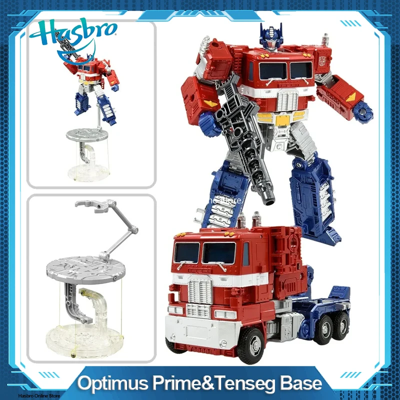 Hasbro Transformers Takara Tomy Masterpiece Optimus Prime and Tenseg Base F7671