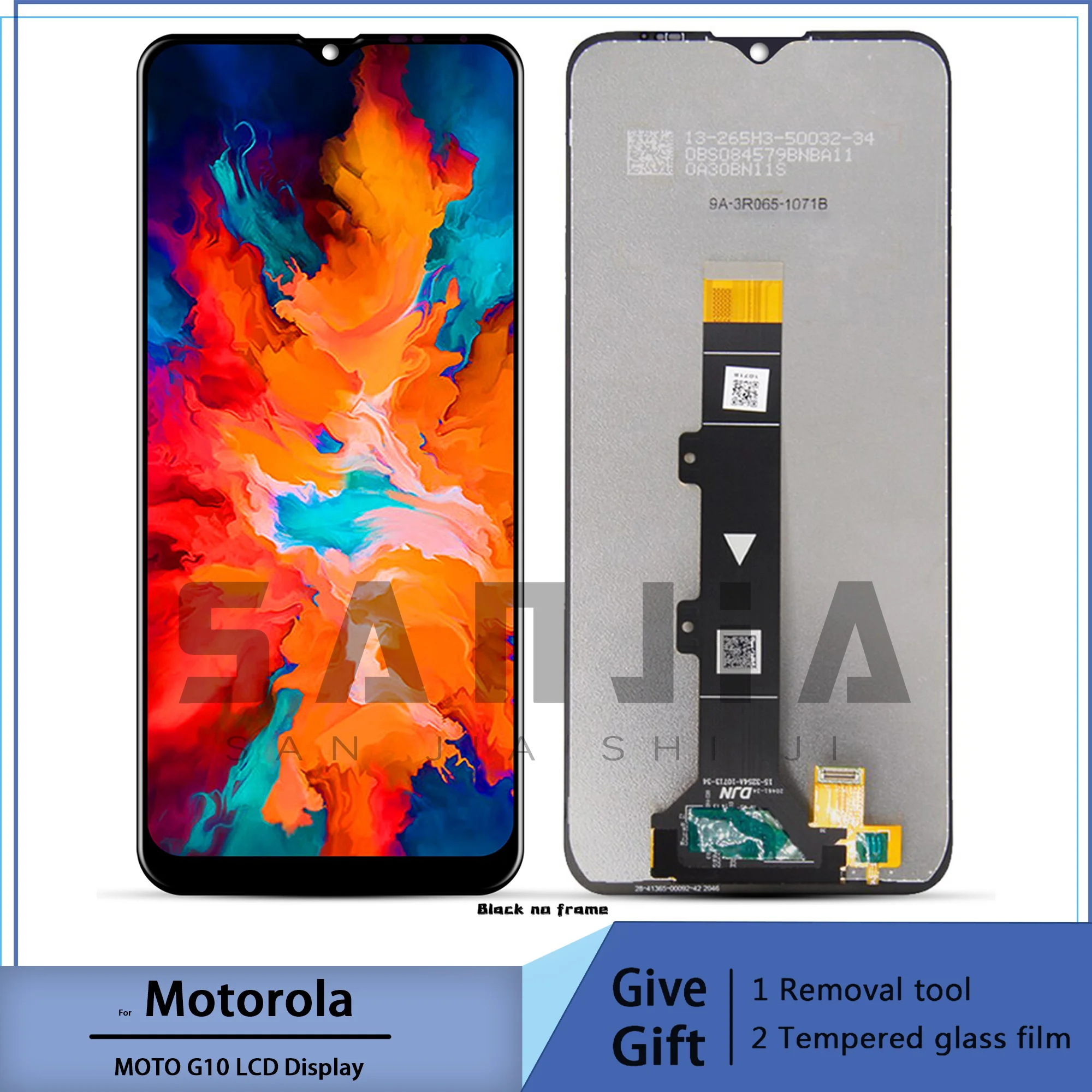 Para motorola moto g10 XT2127-2 display lcd completo de tela toque digitador assembléia com quadro substituir