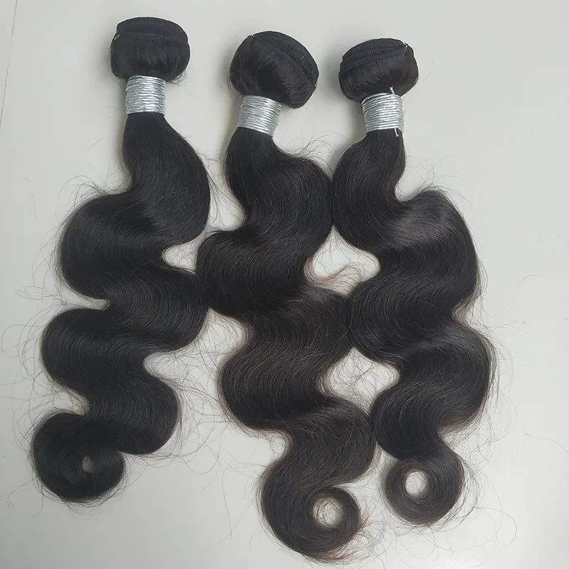 1/2/3PCS 12A Grade Body Wave Human Hair Bundles Double Weft Hair Extension 100g/PC Natural Color Brazilian Virgin Hair Full End