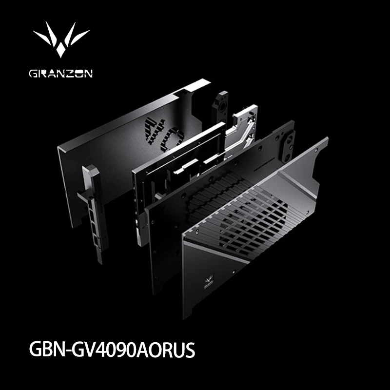 Granzon GBN-GV4090AORUS كتلة المياه لجيجابايت GeForce RTX 4090 Gaming OC / MASTER GPU Card / 0.3mm Jet Micro-waterway