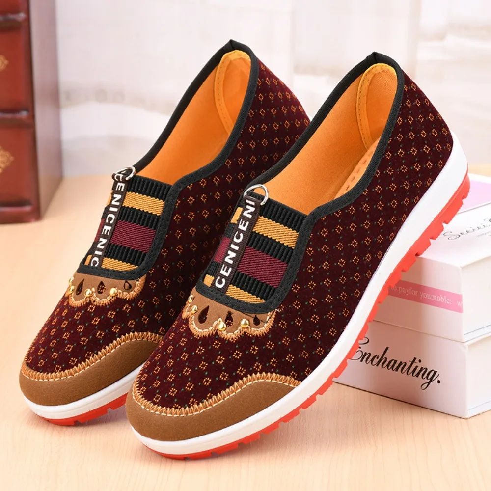 Old Beijing Cloth Shoes Flat Round Mouth Old Beijing Cloth Shoes Breathable Casual Round Mouth Cloth Shoes