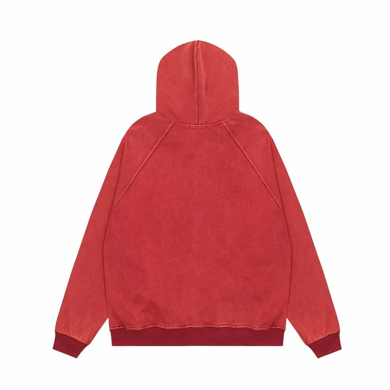 MAQVOB Premium Quality EU US Size High Street Sweatshirt Unisex Trendy Loose Fit Casual Guitar Print Hooded Jacket