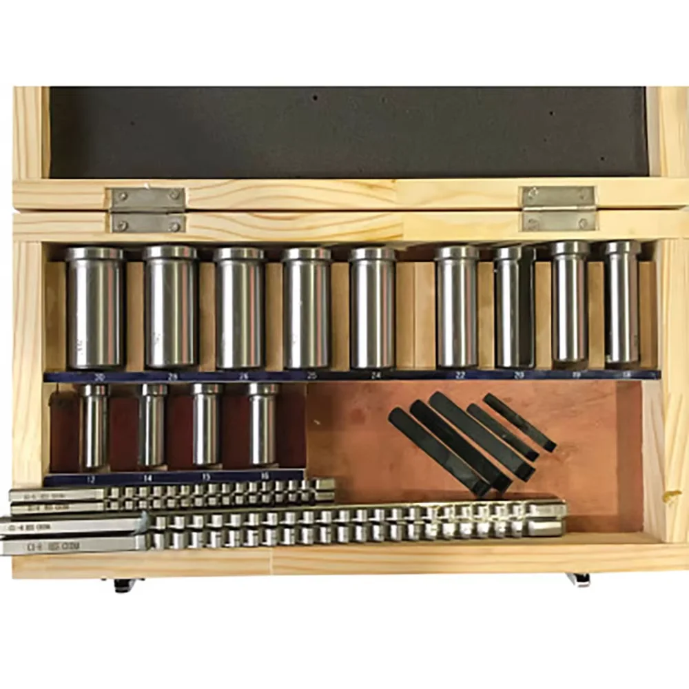 22Pcs Keyway Broach Sets Industrial Tools for Lathe Metric Size 4/5mmB1 6/8mmC Broaches 13p Bushings 5p Shims Metalworking Tool