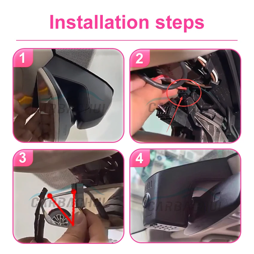 

Видеорегистратор для Volkswagen VW Touareg 3 (CR7) 2018~2025, оригинальный дизайн, Ultra HD DVR, встроенный Wi-Fi, циклическая запись, высокое качество