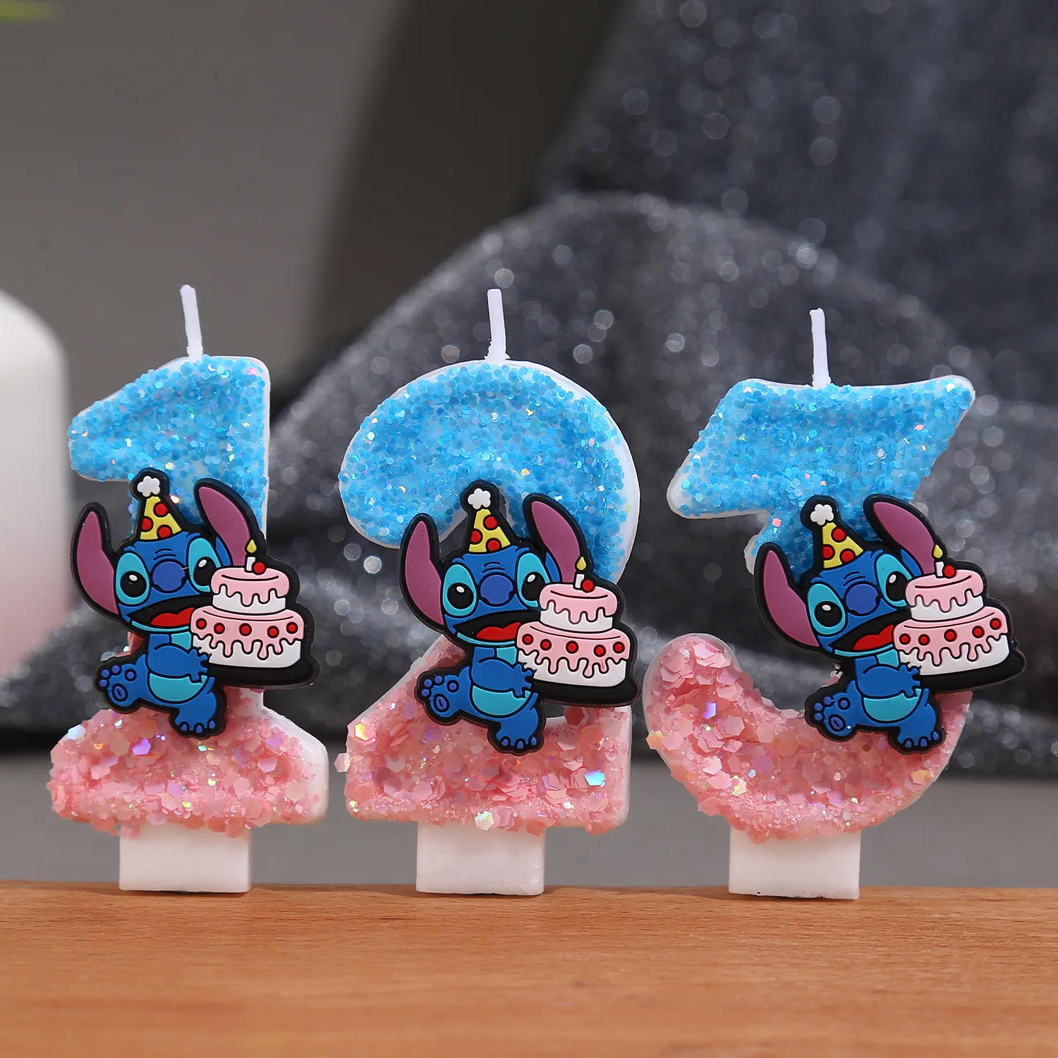 Prince Stitch Digitale Kerze Super Pailletten Geburtstagstorte Plugin Urlaubsatmosphäre Zauber