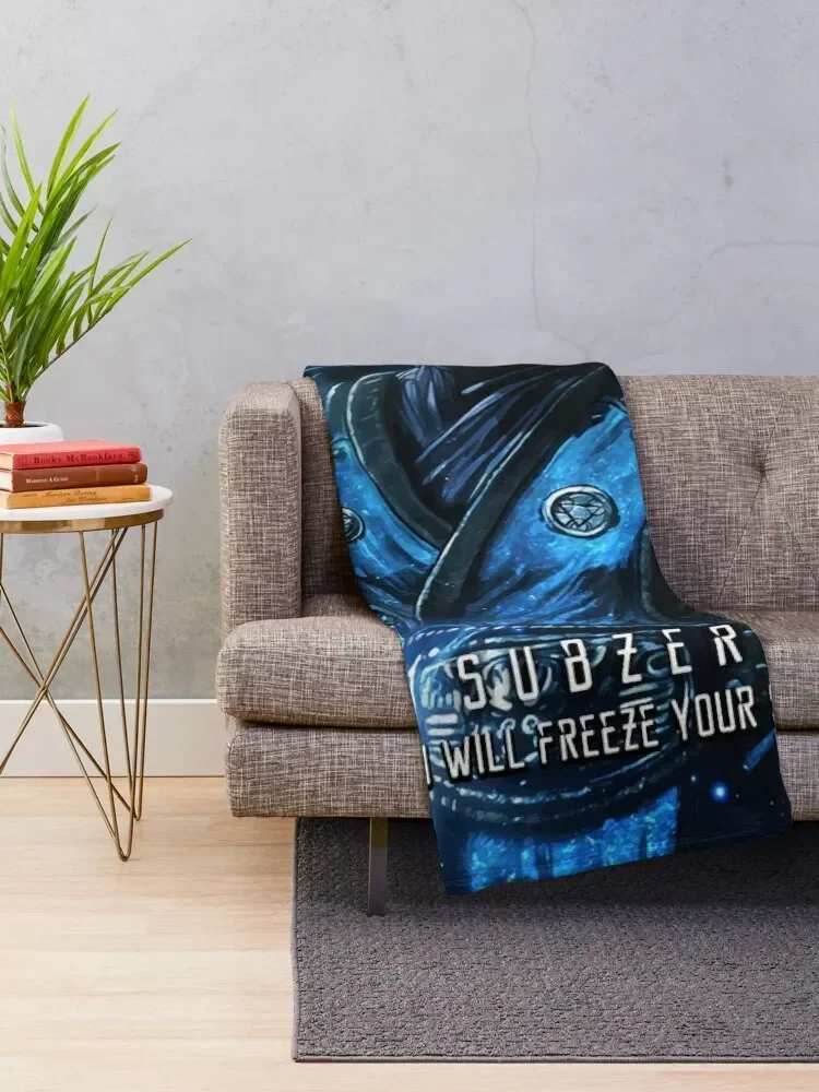 Mortal Kombat subzero Throw Blanket For Sofa Thin Large Blankets