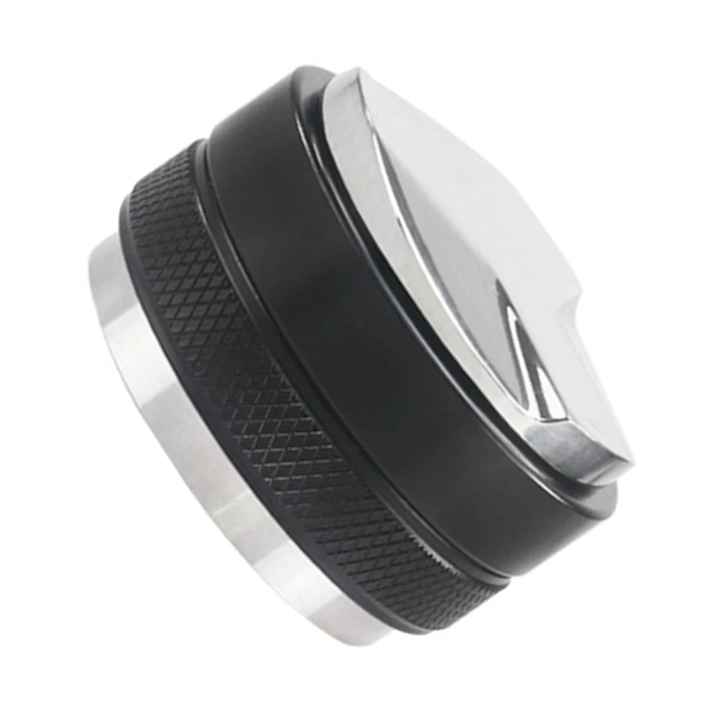 

1pc Coffee Tamper Dosing Funnel Professional Accessories Black Stainless Steel Smooth Surface Ideal for Espresso Brewing