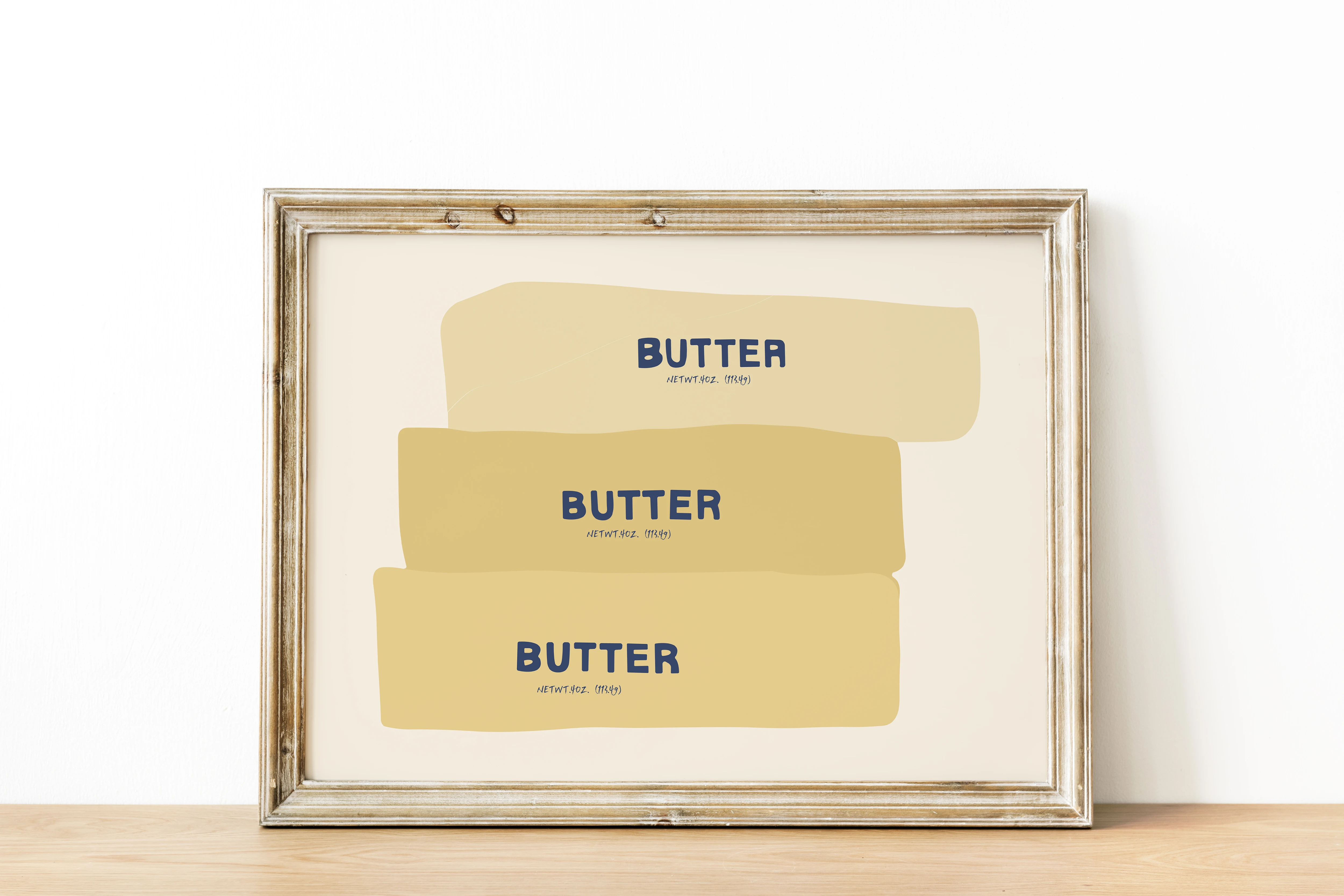 Modern Foodie Drawing Butter Trendy Wall Art Prints Canvas Painting Poster Picture For Living Kitchen Room Home Decor