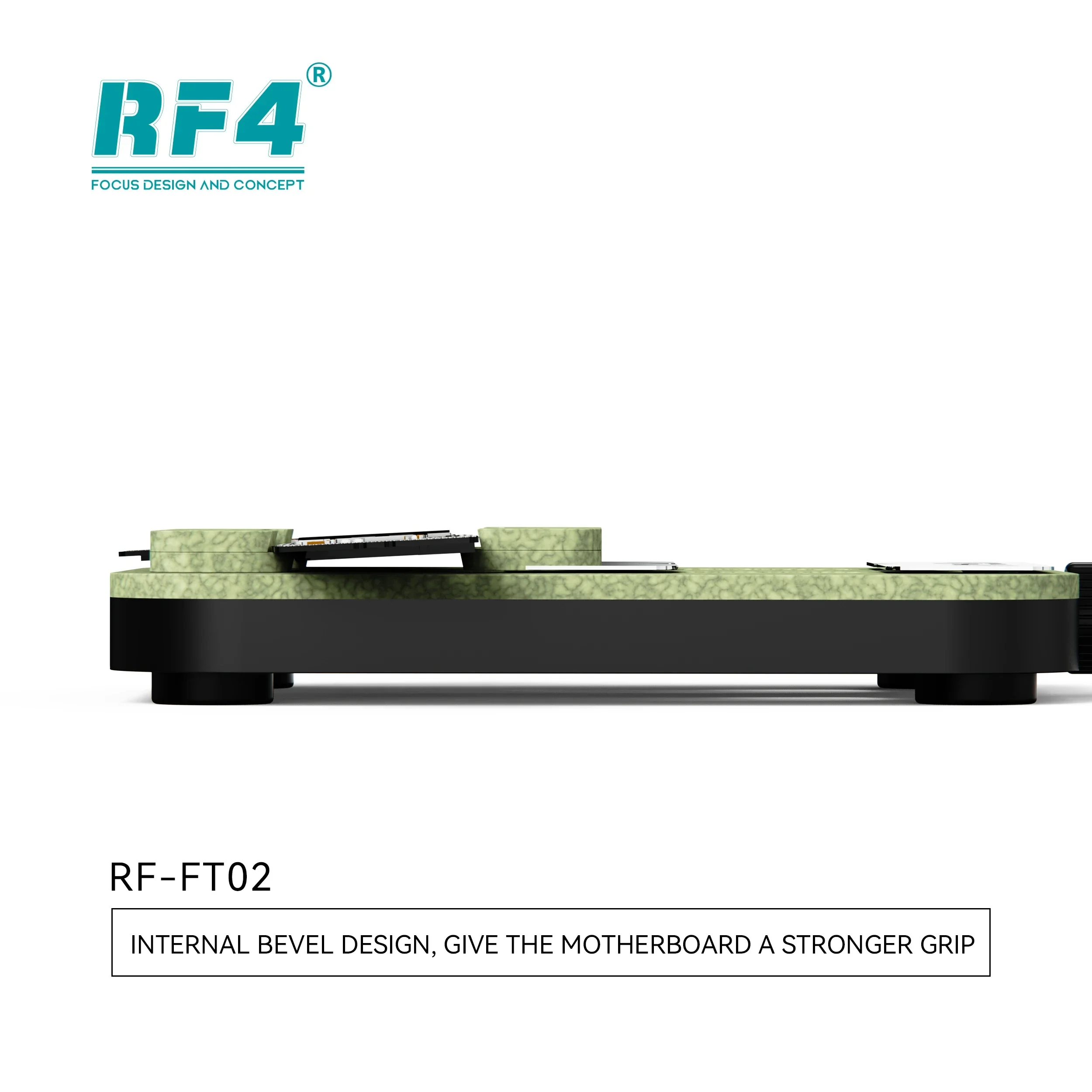 อุปกรณ์ยึดแผงวงจร RF4 RF-FT02 ทนความร้อนสูง สำหรับซ่อมชิป IC โทรศัพท์มือถือ พร้อมที่หนีบปรับได้