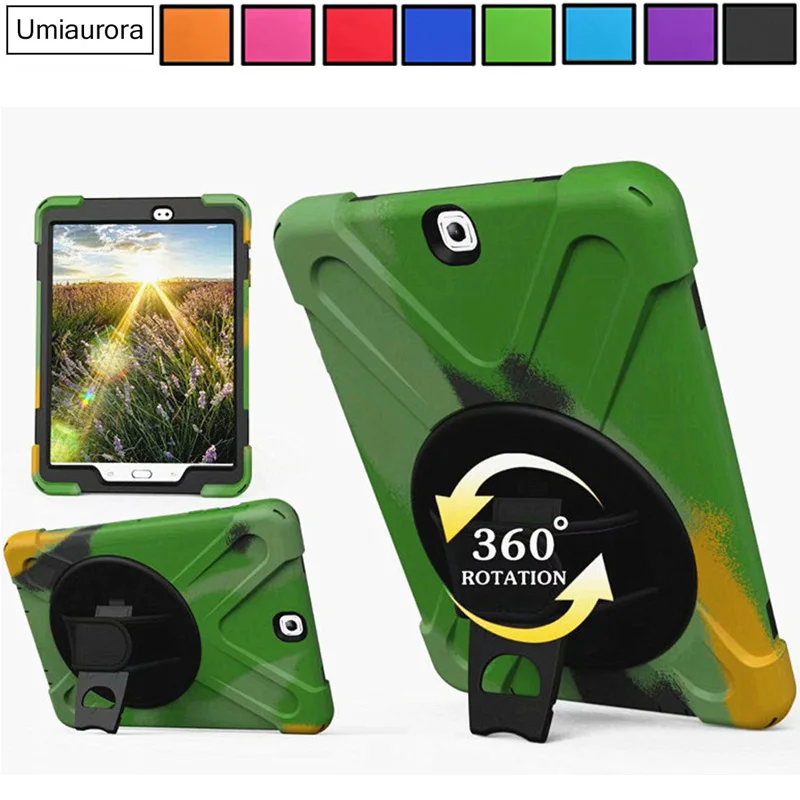 

Для Samsung Tab S2 8,0 дюймов SM-T710 SM-T715 SM-T713 SM-T718 T719 Прочный прочный чехол для планшета с ремешком на руку, противоударный чехол