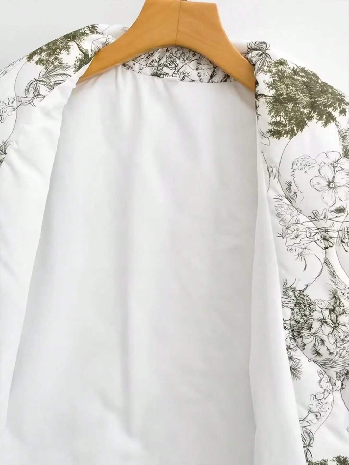 HH Elegante Damen Langarm-Oberbekleidung Büro Locker Sitzender Cardigan Mantel Wochenend-Vintage-Party Lässige Strand-Urlaub Bedruckte Jacke – Detail 7