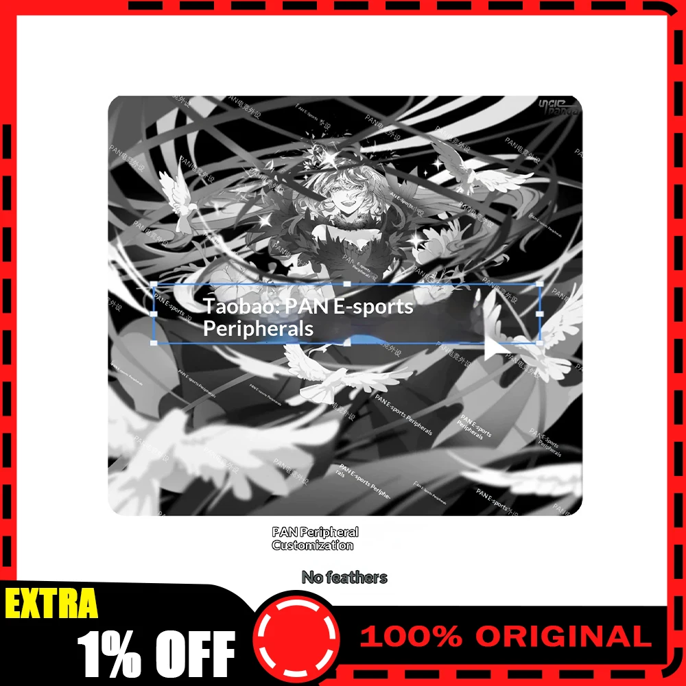PAN Esports Dont Fall Feather Glass Gaming Mousepad FPS Both Speed And Smooth Mouse Pad For VALORANT TTK CSGO PC Accessories