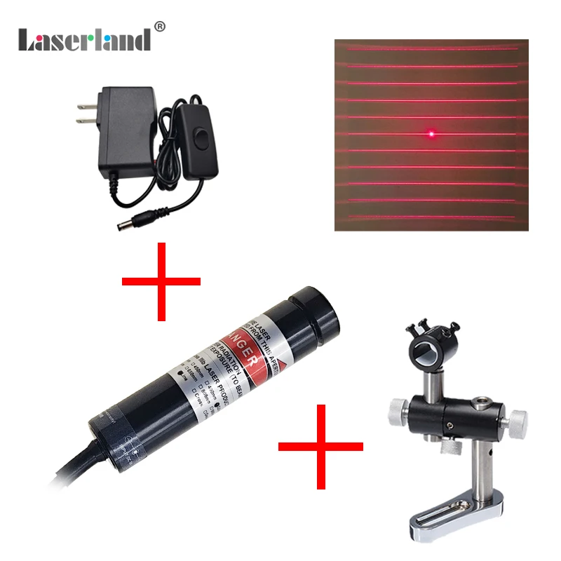650nm الأحمر 11 خطوط صريف 3D مصدر الضوء الهيكلي DOE وحدة الليزر الحيود